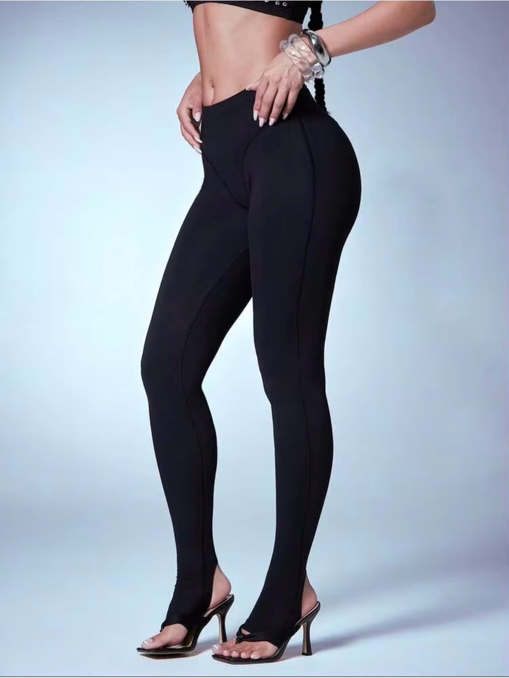 Black High-Waist Sculpting Leggings